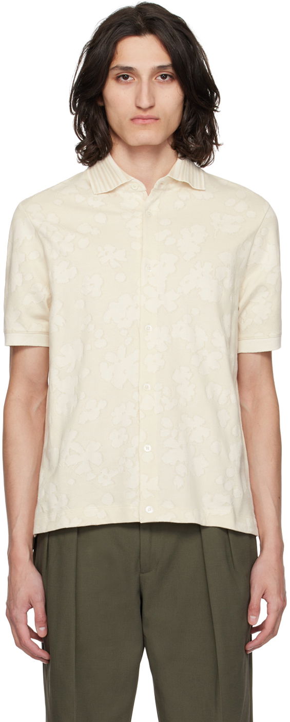 Košeľa Paul Smith Paul Smith Floral Short Sleeve Shirt Béžová | M1R-837Y-M02359-06, 0
