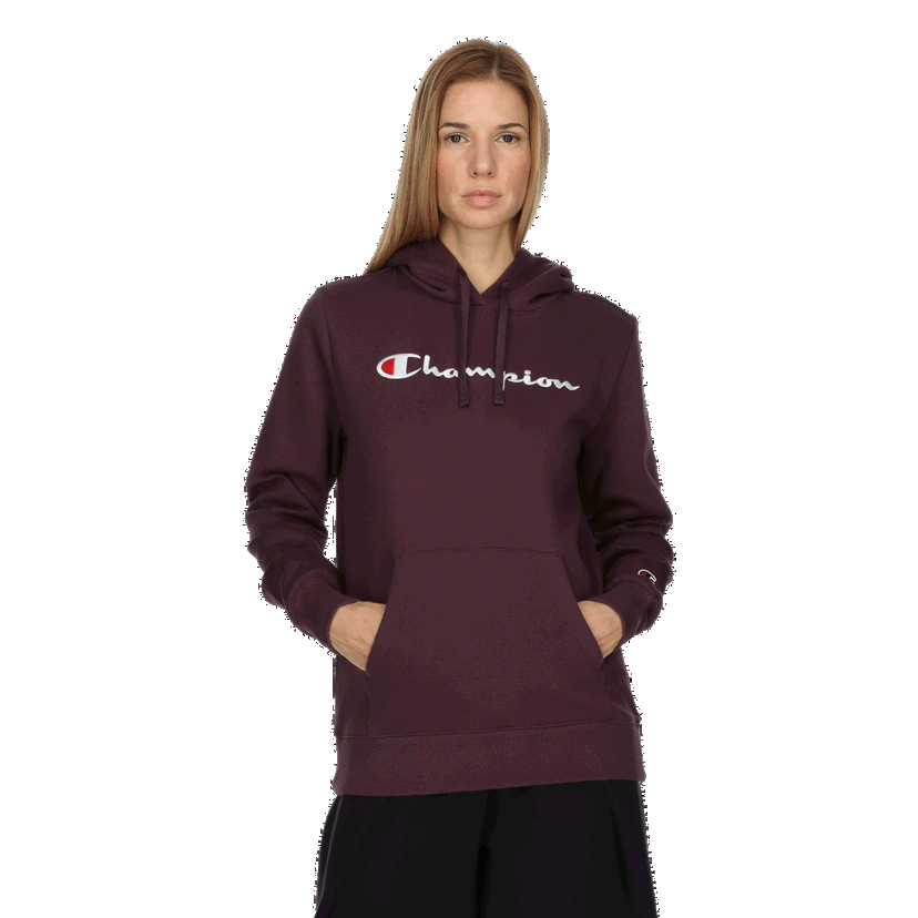 Mikina Champion Drawstring Pullover Hoodie with Kangaroo Pocket Vínová | 117529-VS503