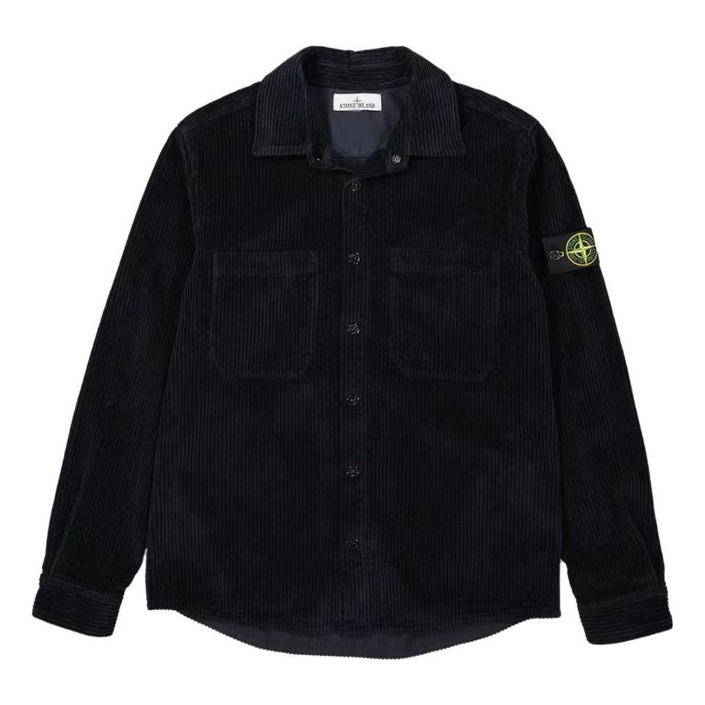 Košeľa Stone Island Stone Island Corduroy Overshirt Čierna | 791511311-V0020, 0