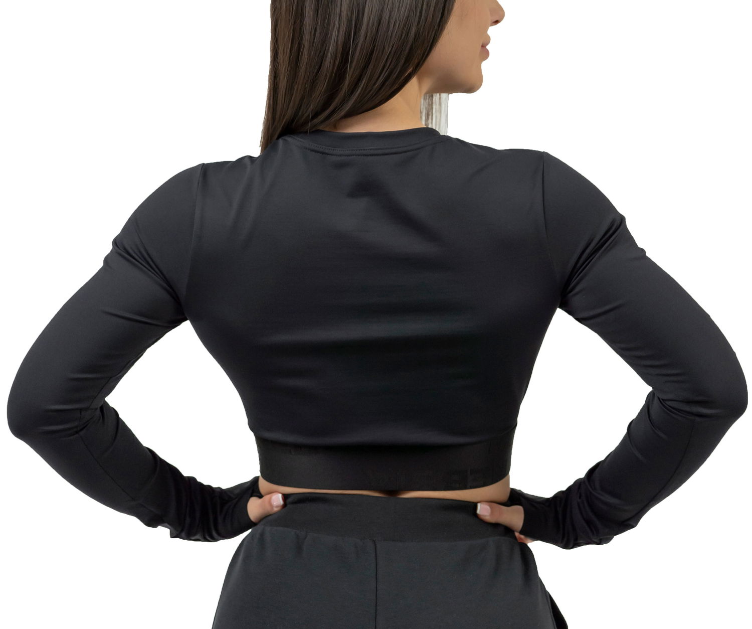 Crop Top NEBBIA NEBBIA INTENSE Perform Long Sleeve Crop Top Čierna | 8390130, 1