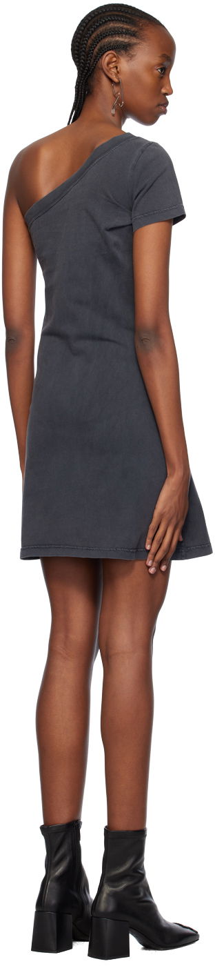 Šaty Courrèges One Shoulder Number Graphic Minidress Šedá | 124JRO363JS0109, 2