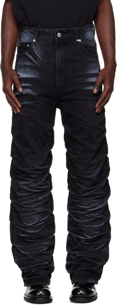 Džínsy We11done We11done Textured Fold Jeans Čierna | WD-DP2-25-356-M-BK, 0