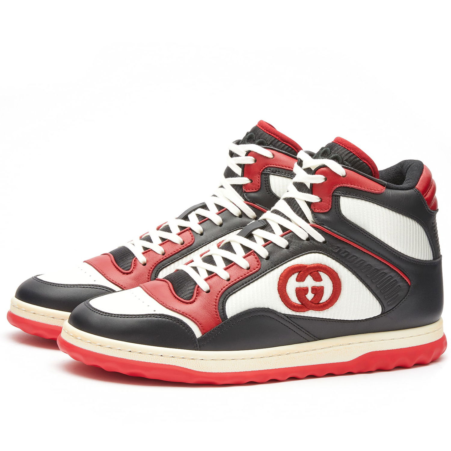 Oblečenie Gucci Men's Mac Hi Sneaker Black/Off White Béžová | 762060-AACN5-1050, 0