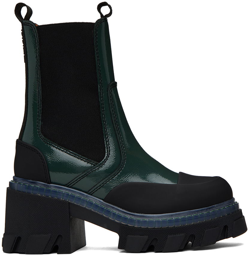 Tenisky a topánky GANNI GANNI Cleated Chelsea Boots Zelené | S2071