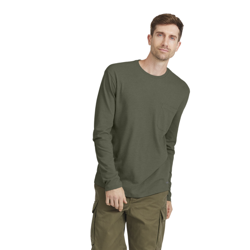 Tričko Allbirds Merino Long Sleeve T-Shirt, Size Small Zelené | A12117M