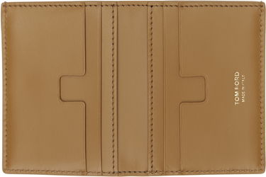 Peňaženka Tom Ford Tom Ford T Line Nubuck Folding Card Holder Hnedá | Y0279-LCL449G, 2