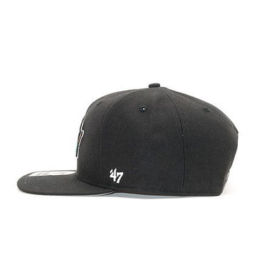 Šiltovka '47 Brand '47  Brand San José Sharks No Shot Captain Black Snapback Čierna | H-NSHOT22WBP-BKB-OSF, 2