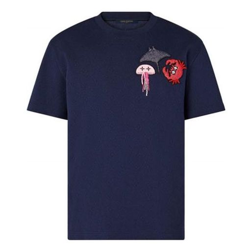 Tričko Louis Vuitton LOUIS VUITTON Animal Print T-Shirt Modrá | 1A8R2I