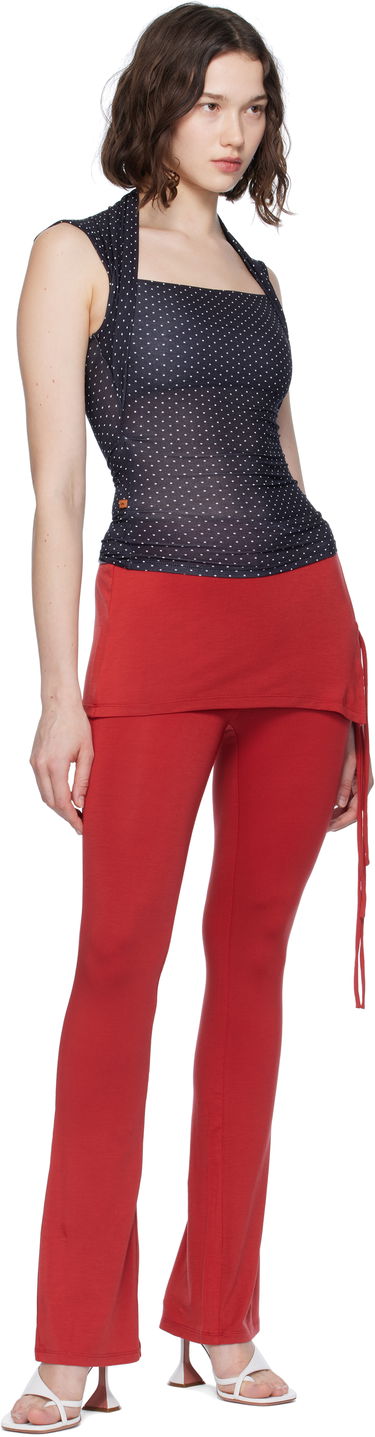 Tielko Miaou Miaou Lara Polka Dot Square Neck Top Čierna | 7190TJBBWP, 3