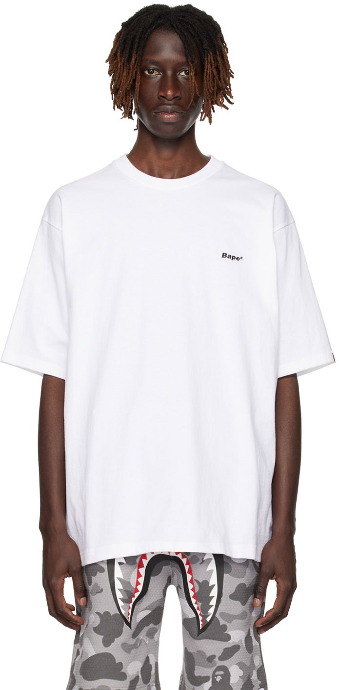 Tričko BAPE Embroidered T-Shirt Biela | 001CSJ301017M, 0