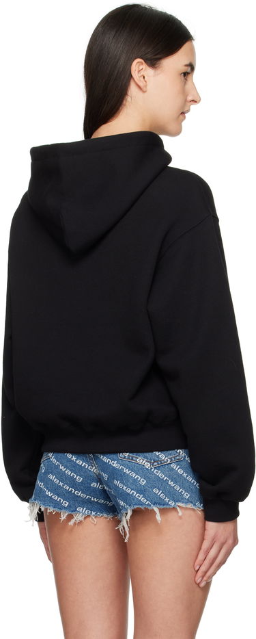 Mikina Alexander Wang Puff Logo Cropped Hoodie Čierna | 4CC3242101, 2