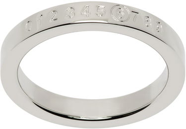 Prsteň Maison Margiela MM6 Numeric Minimal Signature Ring Šedá | SM6UQ0059 P6469, 0