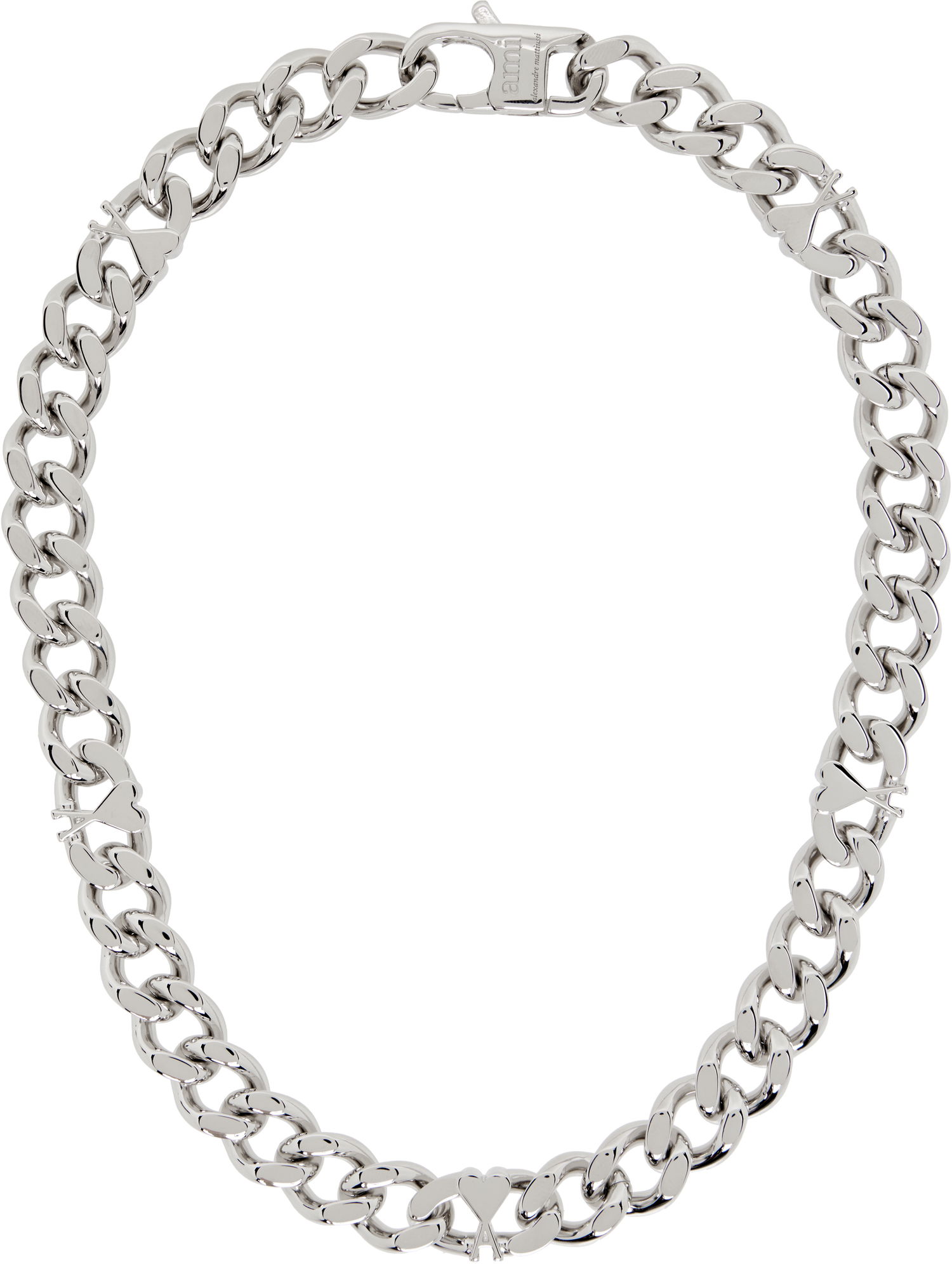 Náhrdelník AMI AMI Paris Ami de Coeur Silver-Tone Chain Necklace Metalická | UJW928.361, 0