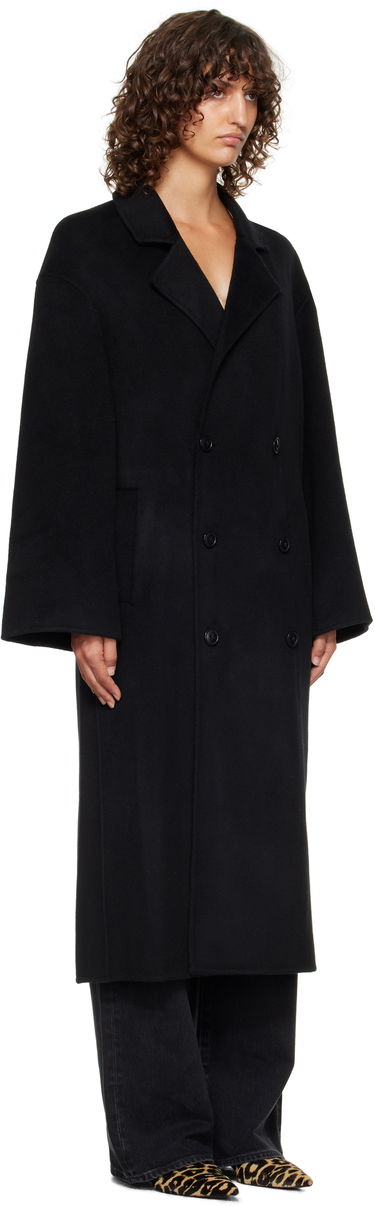 Kabáty Loulou de Saison Loulou de Saison Borneo Wool Drap Coat Čierna | BORNEO LDS, 1