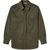 Košeľa Valentino V Logo Overshirt Zelené | 4V3CIA9ACKV-L90, 1