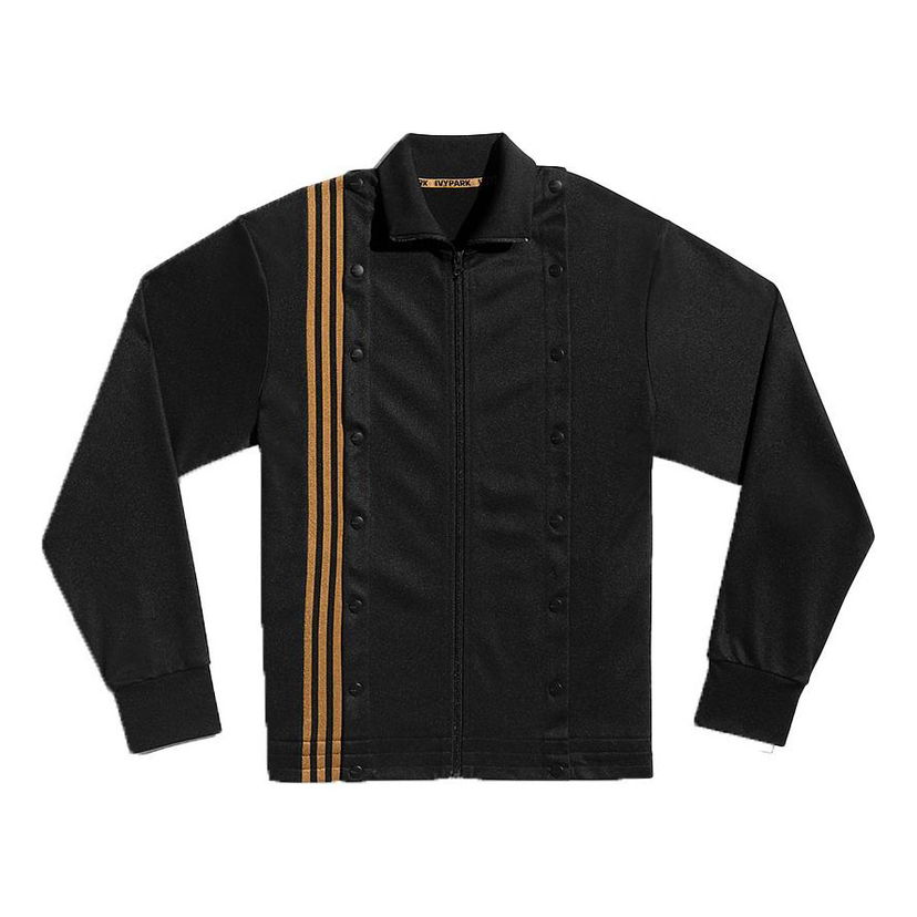 Bunda adidas Originals Ivy Park Three Stripes Track Jacket Čierna | GV1584