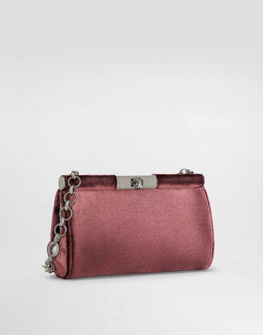 Kabelka Dolce & Gabbana Dolce & Gabbana Marlene Velvet Clutch Vínová | BB7620A647580342, 2