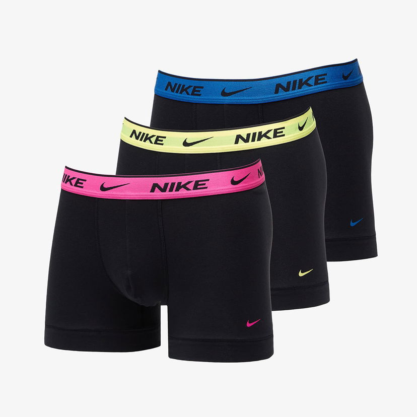 Spodná bielizeň a ponožky Nike Dri-FIT Everyday Cotton Stretch Trunk 3-Pack Čierna | 0000KE1008-MT3