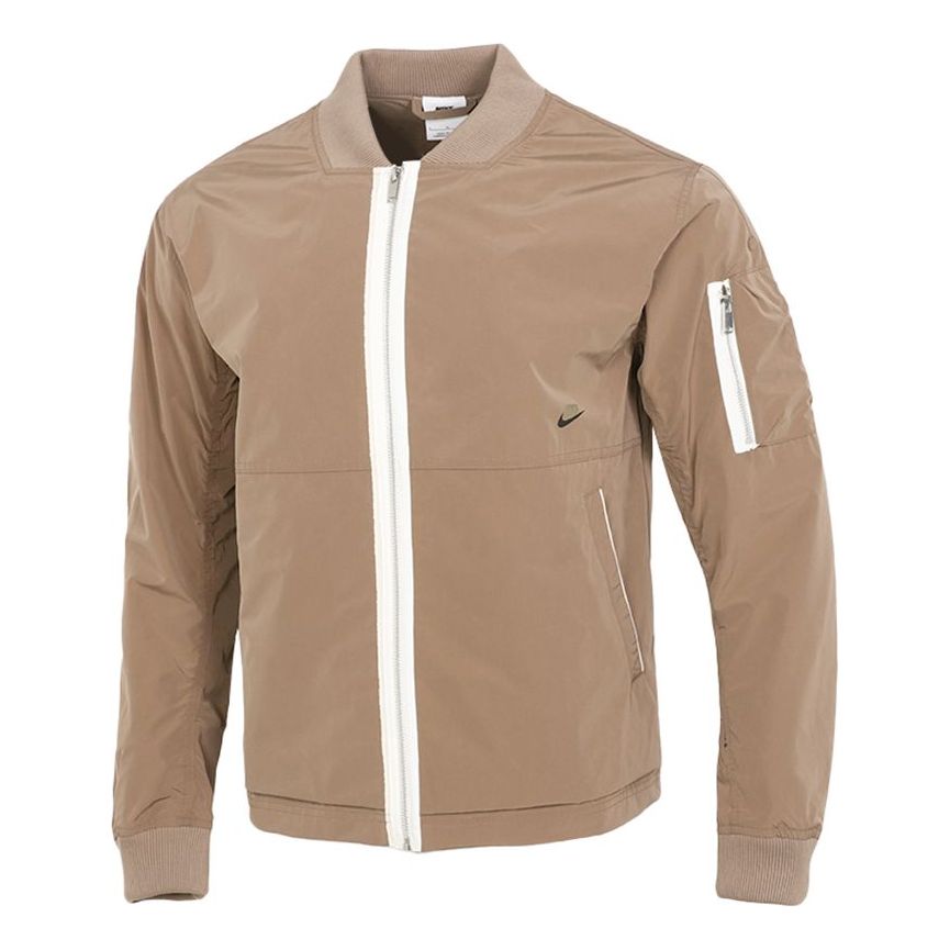 Bomber bunda Nike Sportswear Style Essentials Loose Casual Jacket Béžová | DD4715-208, 0