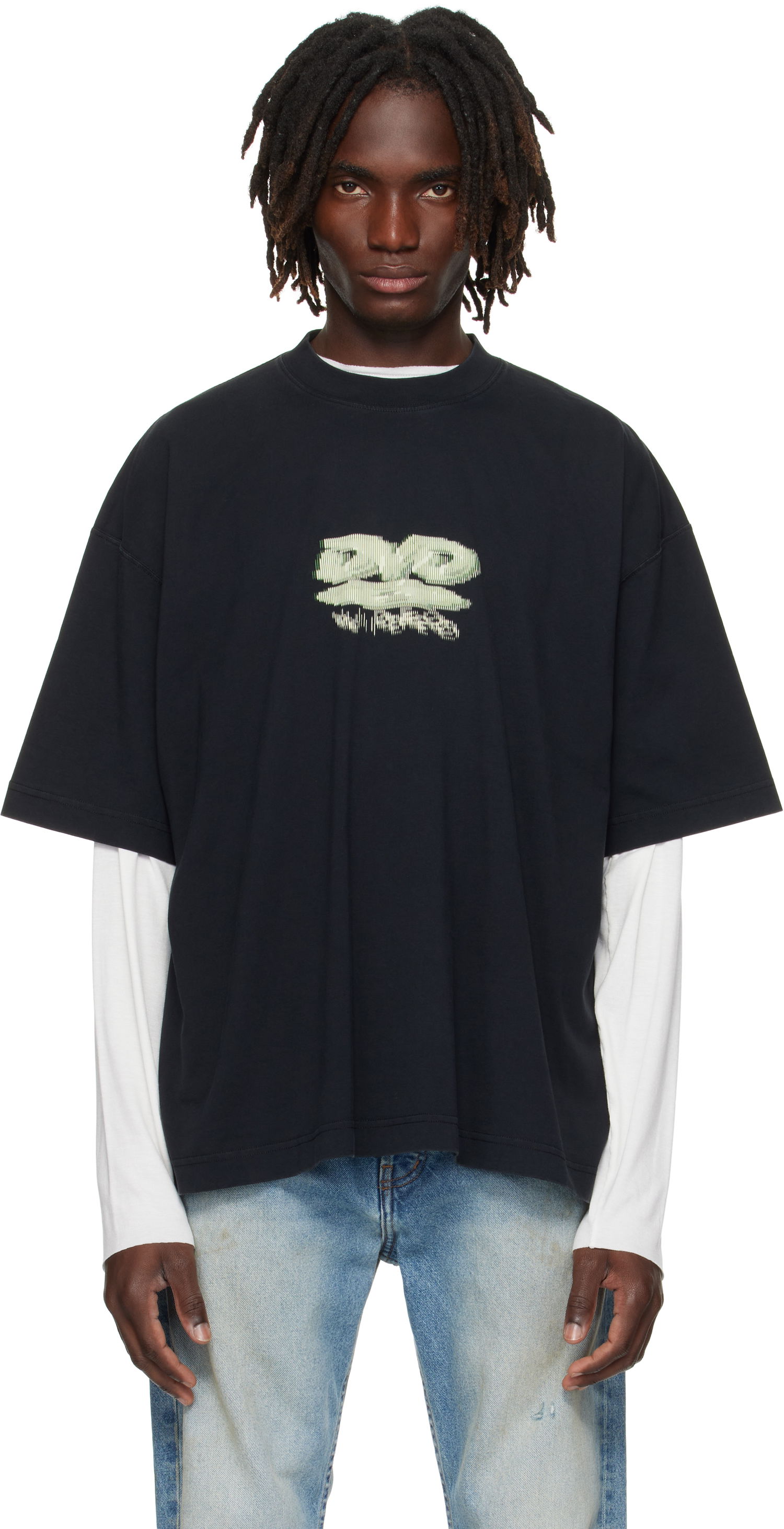 Tričko VETEMENTS VETEMENTS 'DVD' Regular Fit Graphic Tee Čierna | UH76TR380B, 0