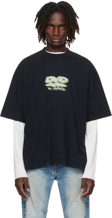 Tričko VETEMENTS VETEMENTS 'DVD' Regular Fit Graphic Tee Čierna | UH76TR380B, 0