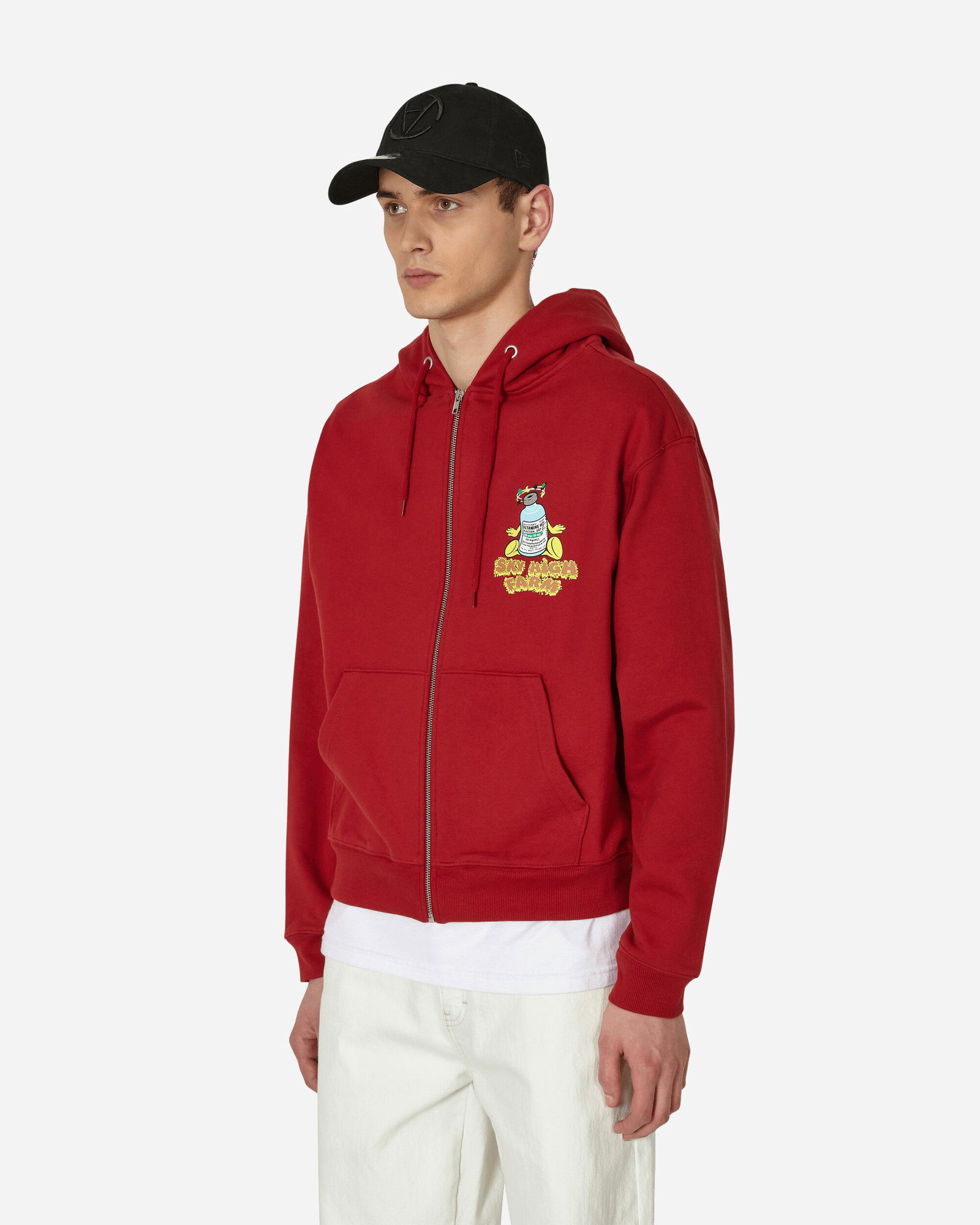 Flatbush Printed Zipped Hooded Sweatshirt