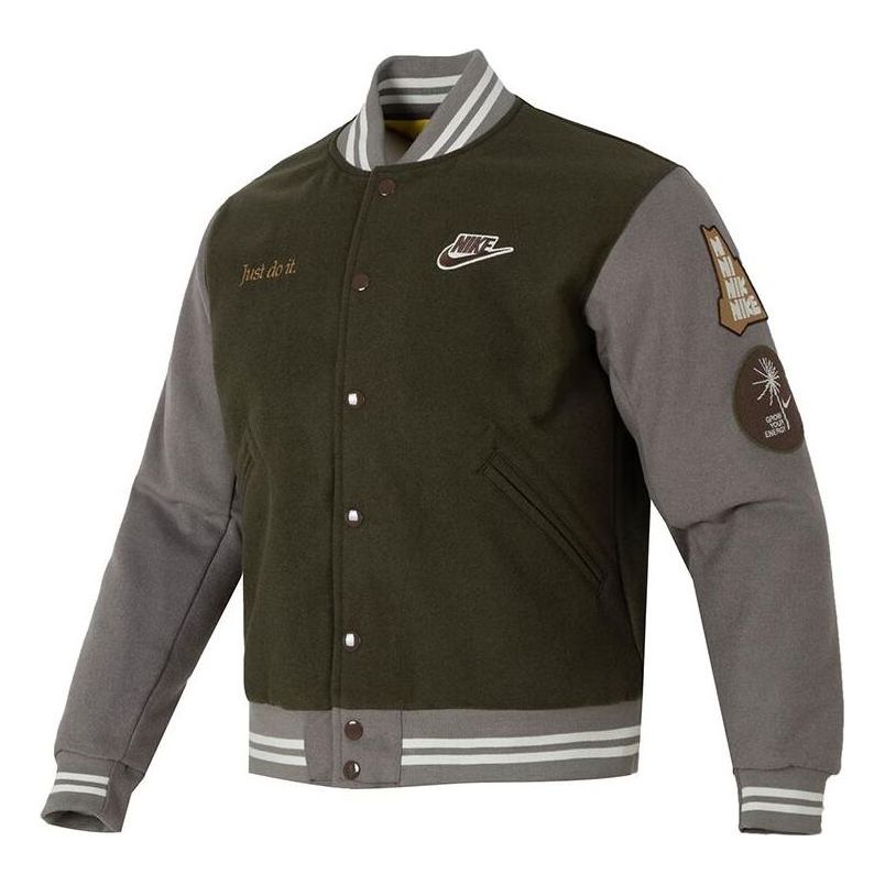 Bomber bunda Nike Outdoor Varsity Jacket Zelené | FV4026-325, 0
