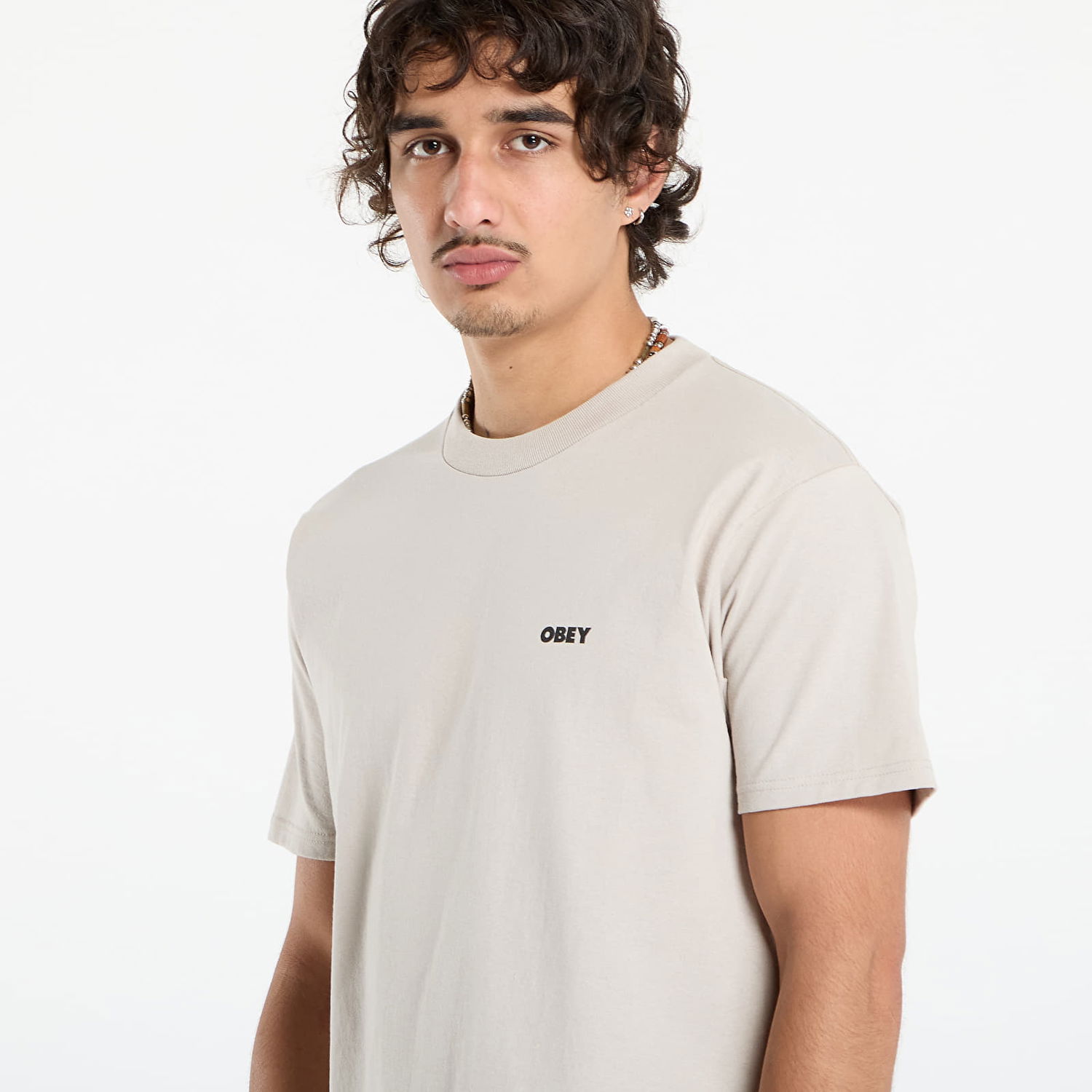 Tričko OBEY OBEY Visual Studios Tee Béžová | 165264231-SIG, 1