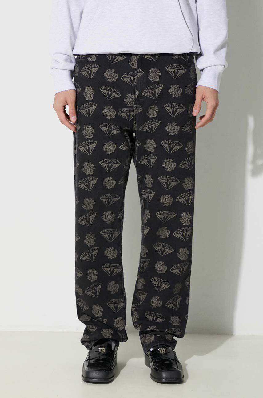 Džínsy BILLIONAIRE BOYS CLUB Diamonds & Dollars Denim Jeans Čierna | B23412, 0