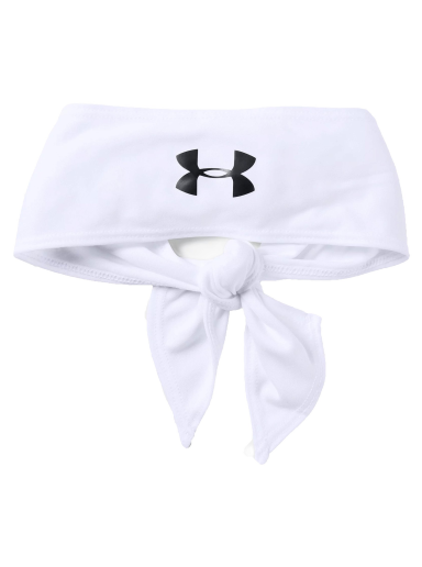 Čiapky a klobúky Under Armour Tie Headband Biela | 1323968-100