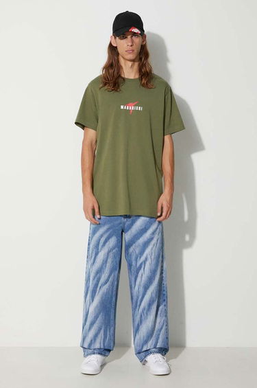 Tričko Maharishi Invisible Warrior T-Shirt With Print Zelené | 1070.OLIVE, 1