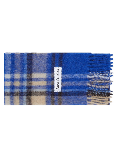 Šál Acne Studios Vally Tartan New Scarf Modrá | CA0293-CZ6