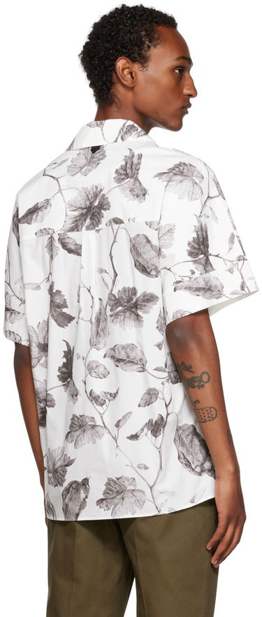 Košeľa Erdem Erdem Philip Leaf-Print Shirt Biela | MF22_503MLLWP PHILIP, 2