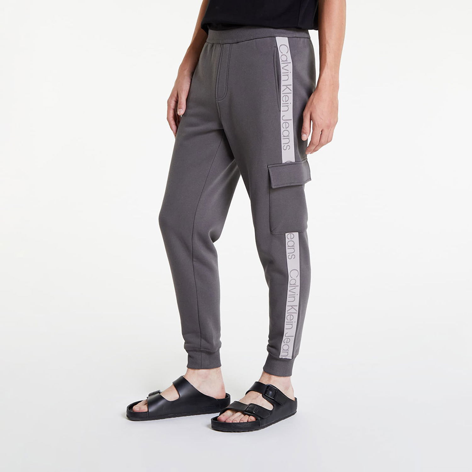 Cargo nohavice CALVIN KLEIN Tape Cargo Hwk Šedá | J30J322050 PRC, 0