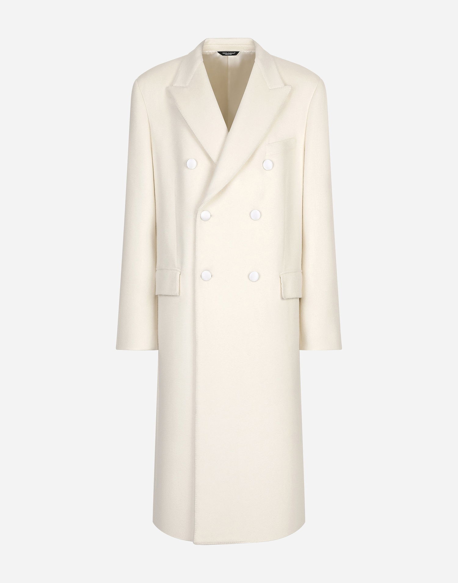 Kabáty Dolce & Gabbana Double-breasted Cashmere Coat Béžová | G049ATFU2OIW4147, 0