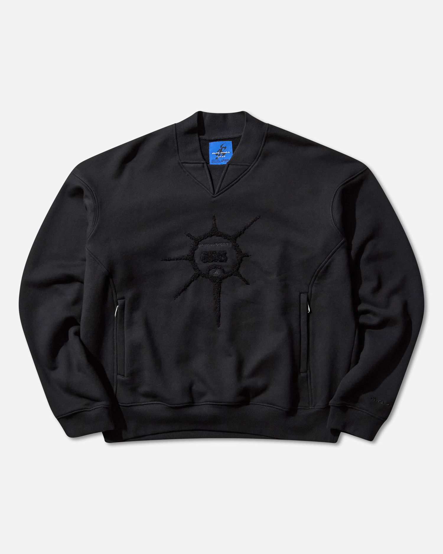 Mikina Asics Novalis Pyroloi Mock Neck Piped Sweatshirt Čierna | 2203A327-001, 1