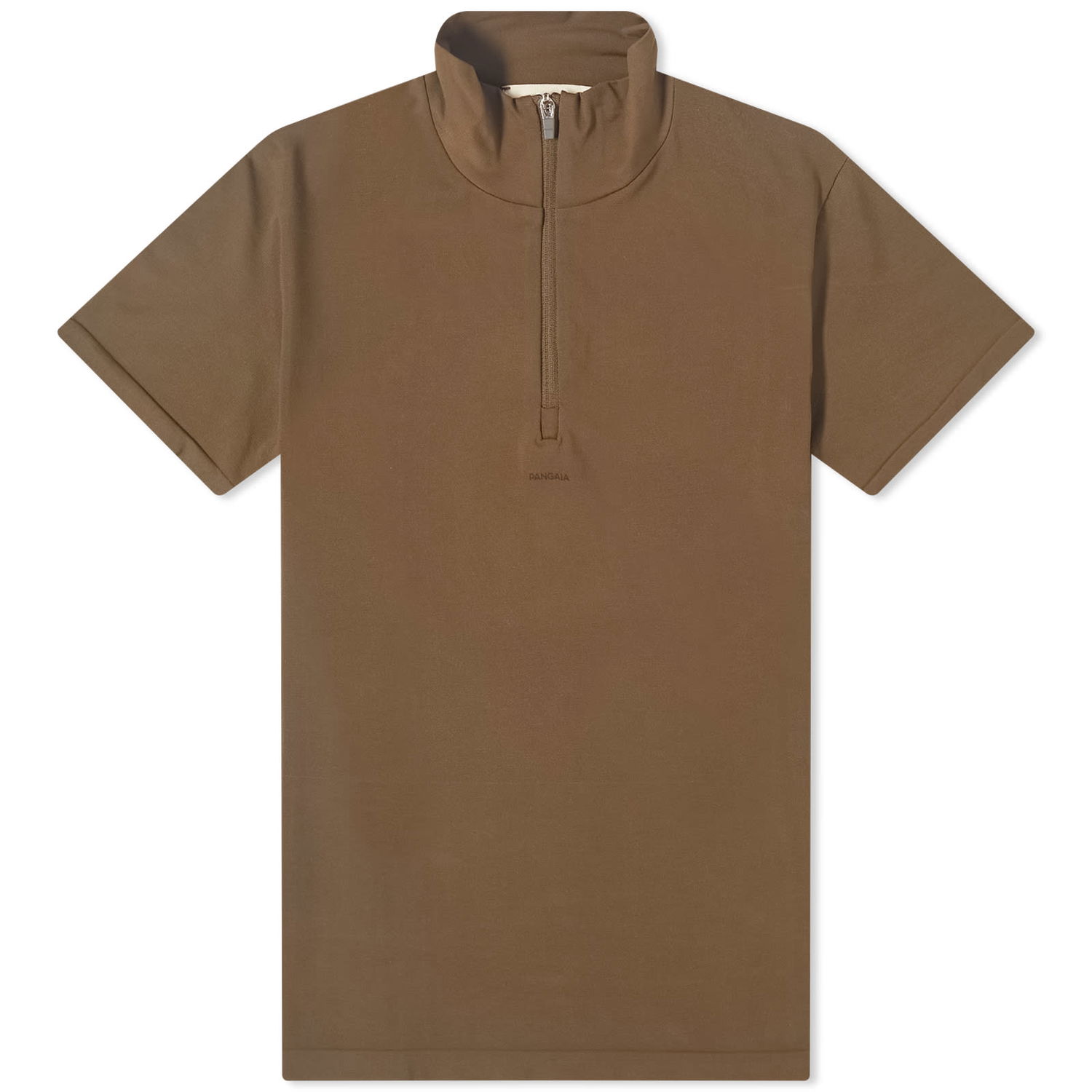 Tričko PANGAIA Women's Motion Low Impact Half Zipped Top Hnedá | 100015231673, 0