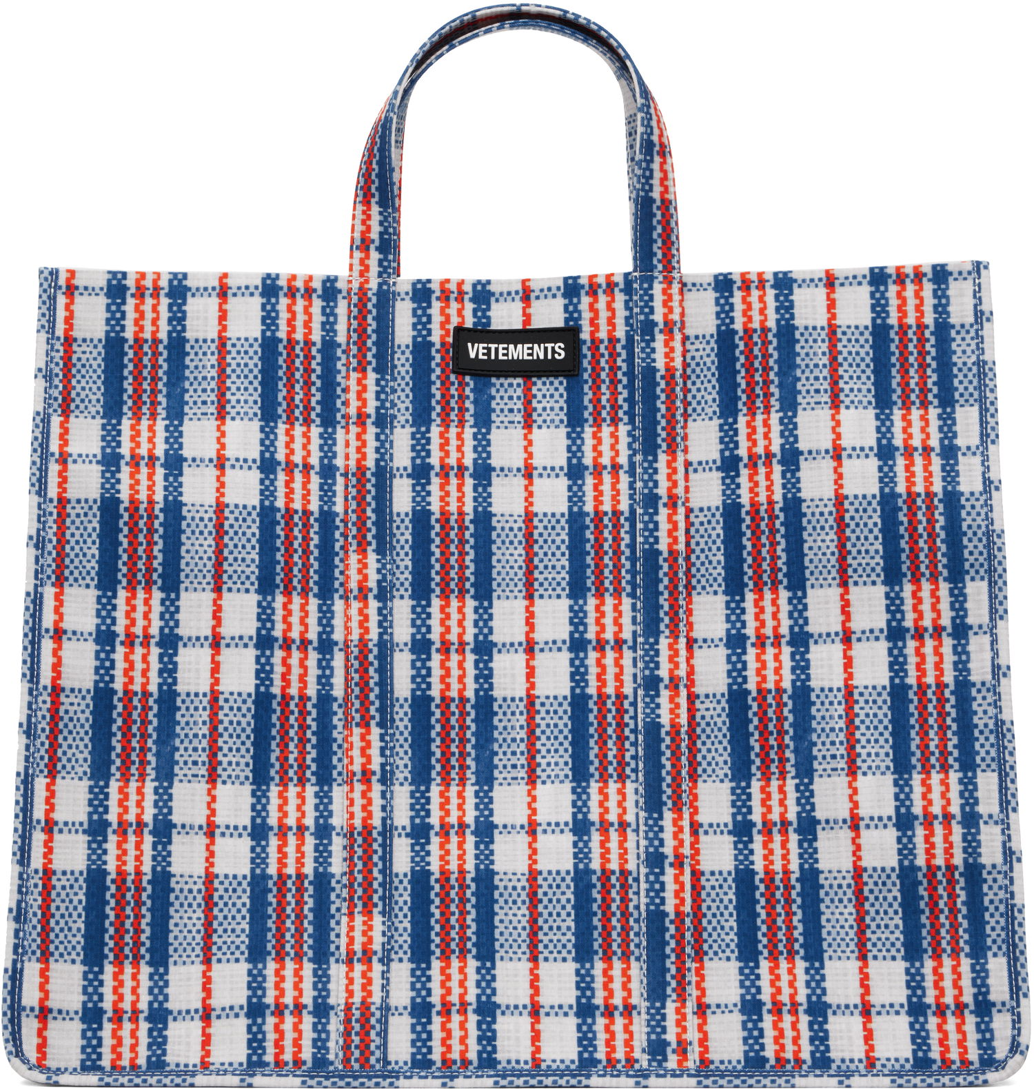 Tote bag VETEMENTS Barbes Shopper Tote Modrá | UA65BA130N, 0