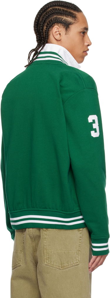 Bomber bunda Polo by Ralph Lauren Ralph Lauren Big Pony Fleece Baseball Bomber Jacket Zelené | 710964456003, 2