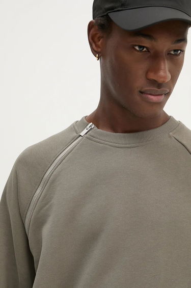 Mikina HELIOT EMIL Zipper Detail Sweatshirt Zelené | HE.M.08.054.DG23, 7