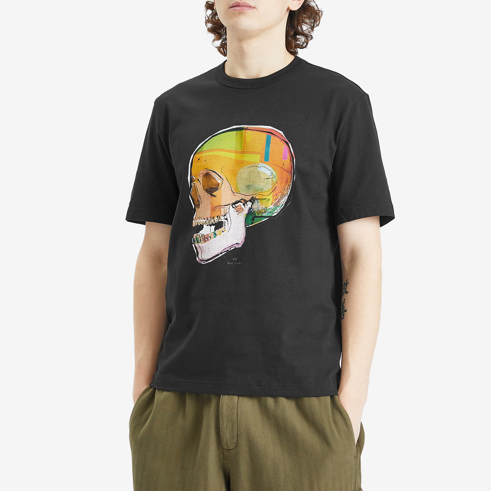 Paul Smith Angled Skull Graphic T-Shirt, Size Large