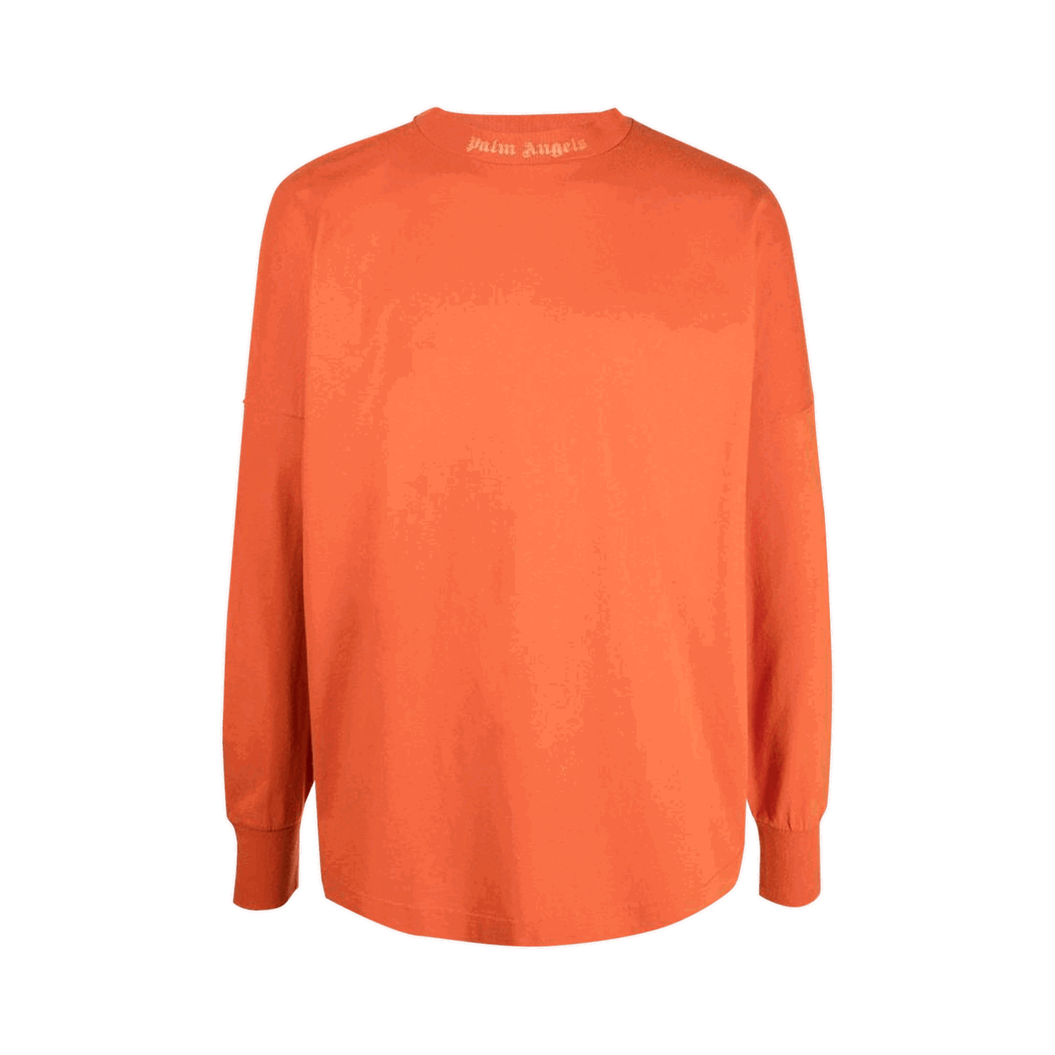 Tričko Palm Angels Long Sleeve Glitter Mock Neck Logo Tee Červená | PMAB001F22JER0022727, 0