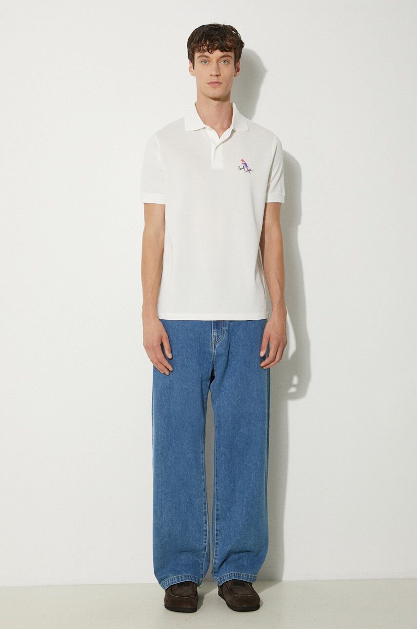 Polo tričko Paul Smith Paul Smith Applique Detail Polo Shirt Biela | M1R.698P.NP4722, 1