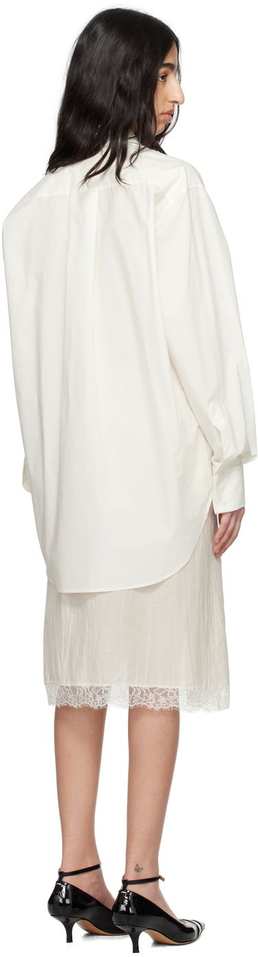 Košeľa Maison Margiela MM6 Maison Margiela Cotton Poplin & Voile Midi Dress Biela | S62DD0044 MTN076, 2