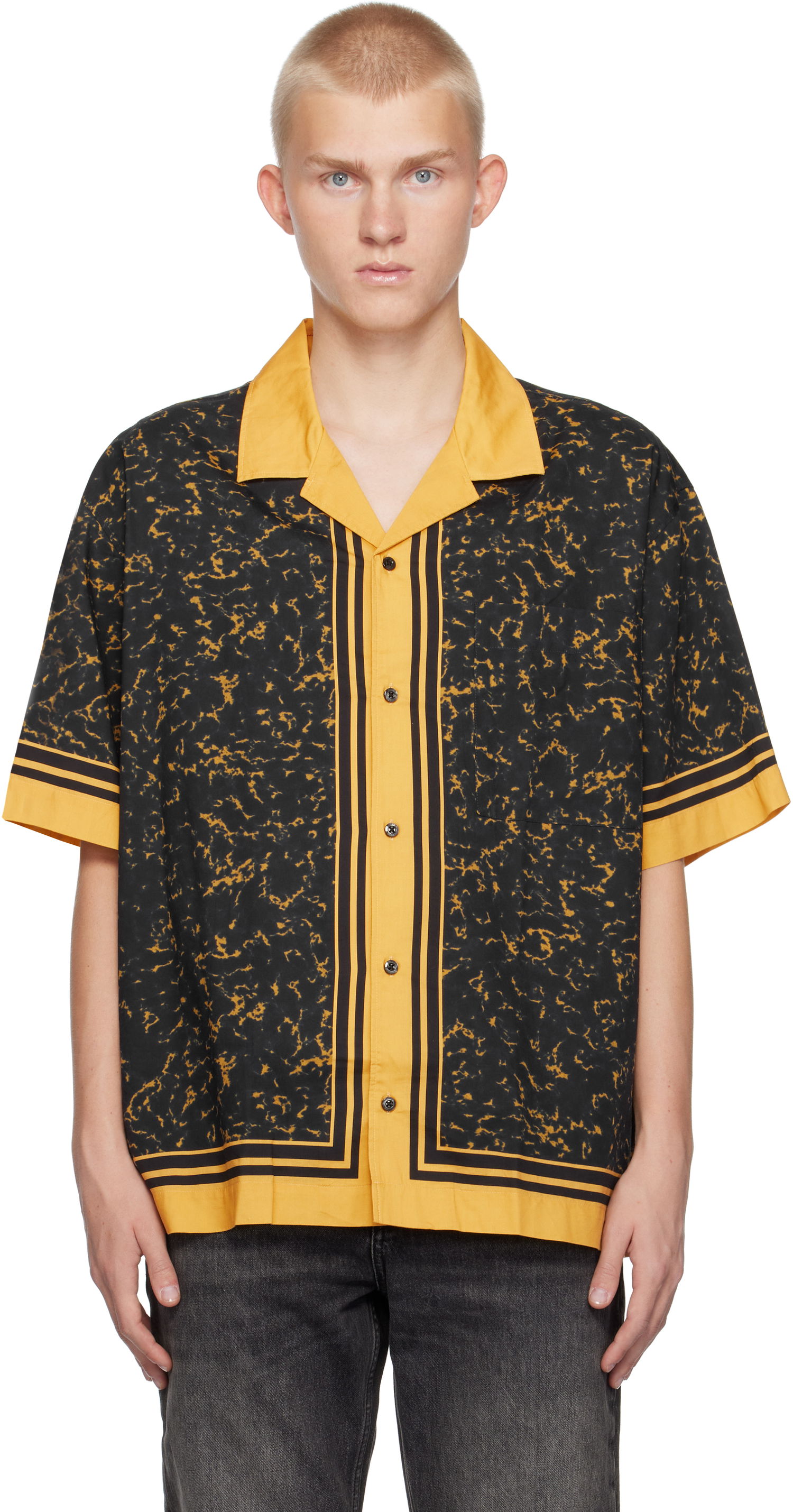 Košeľa BOSS Oversize-Fit Shirt Žltá | 50520060, 0