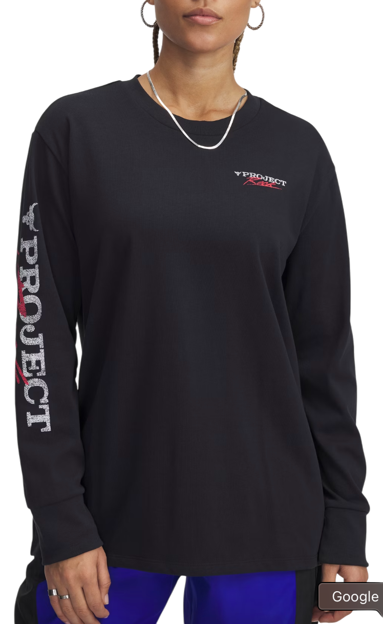 Sveter Under Armour Project Rock Long Sleeve T-Shirt Čierna | 1389700-001, 0