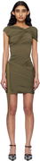 Helmut Lang Draped Mini Dress