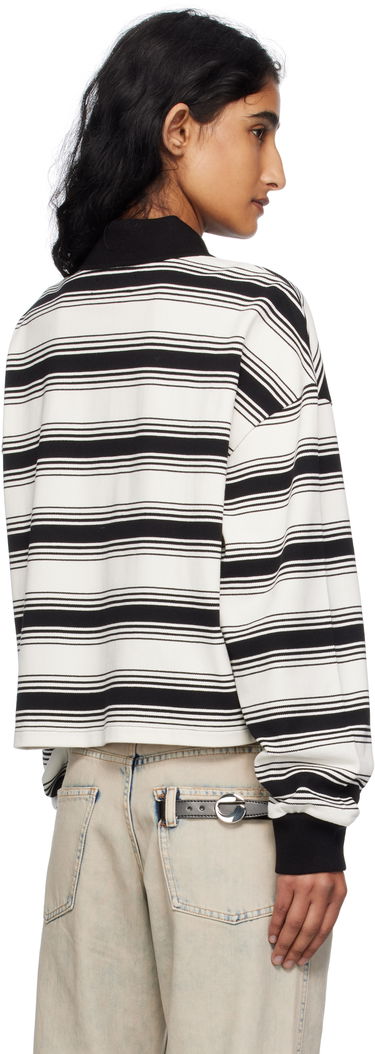 Polo tričko AMIRI AMIRI MA Stripe Oversized Polo Biela | AWJYPO1008, 2