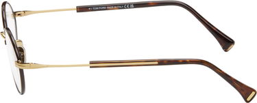 Slnečné okuliare Tom Ford Tom Ford Round Blue Block Glasses Hnedá | FT5973-B_49050, 2