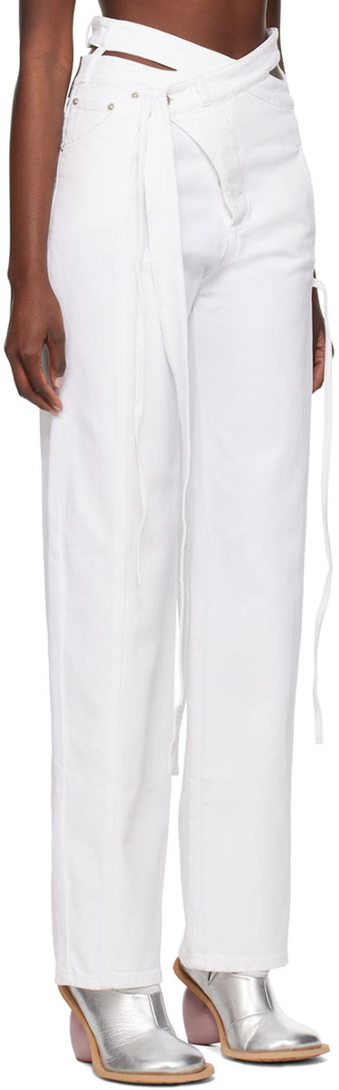 Džínsy Ottolinger Ottolinger Exclusive Wrap Jeans Biela | 1700201, 1